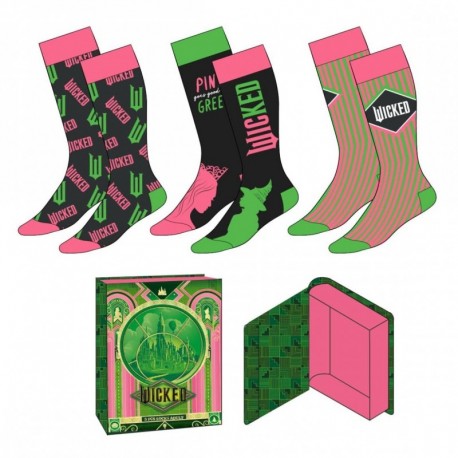 Pack de calcetines Wicked multicolor con diseños temáticos