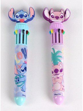 Stylo 10 couleurs Stitch et Angel Disney