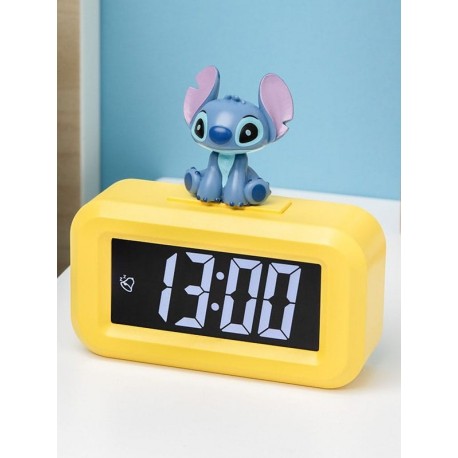 Mini despertador amarillo con figura de Stitch de Lilo & Stitch