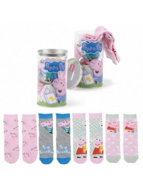 Chaussettes Peppa Pig pour enfants avec designs colorés