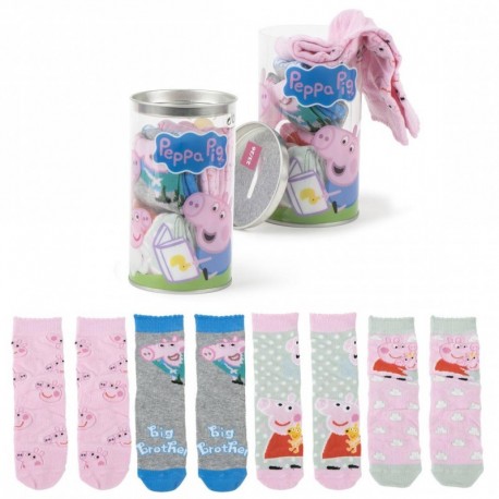 Chaussettes Peppa Pig pour enfants avec designs colorés
