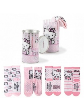 Pack de chaussettes Hello Kitty en tons roses