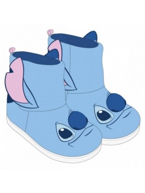 Zapatillas de casa bota azules con diseño de Stitch