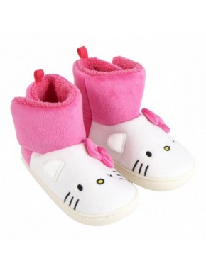 Zapatillas de casa Hello Kitty rosas y blancas
