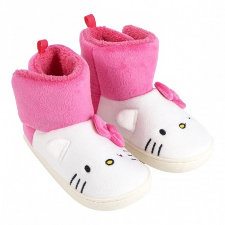 Zapatillas de casa Hello Kitty rosas y blancas