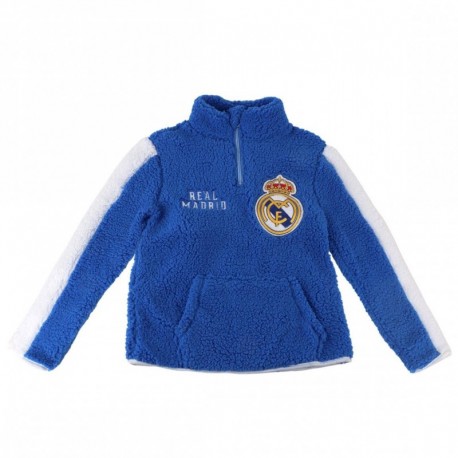 Jersey Sherpa Real Madrid azul para niños