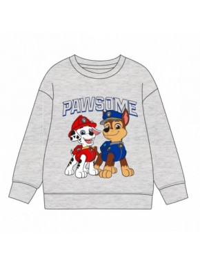 Sudadera gris Paw Patrol con Marshall y Chase para niños