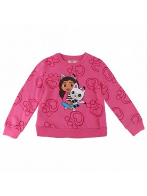 Sudadera rosa Gabby's Dollhouse con estampado de corazón