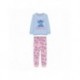 Pyjama long enfant bleu et rose Stitch
