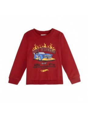 Moletom vermelho Hot Wheels para crianças