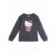 Sudadera gris de Hello Kitty con lunares negros para niñas