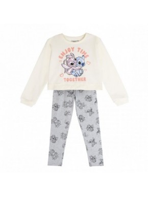 Conjunto de camiseta y leggings de Stitch para niños