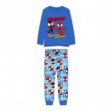Pijama largo azul de Spidey para niños