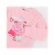 Pijama longo rosa Peppa Pig com design de corações