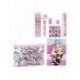 Set de papelería rosa de Hello Kitty con varios útiles escolares
