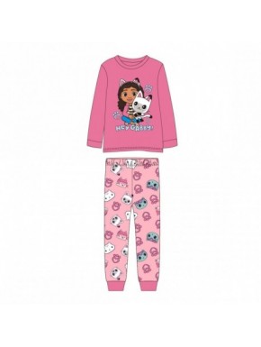 Pyjama long rose Gabby's Dollhouse pour filles