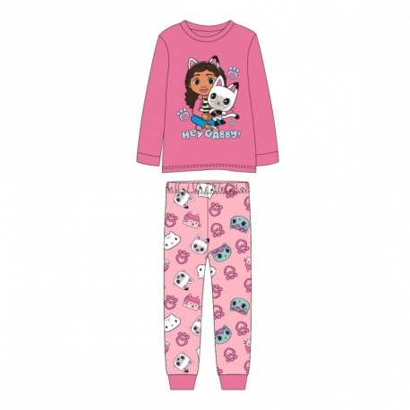 Pyjama long rose Gabby's Dollhouse pour filles