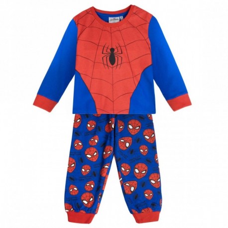 Pijama largo Spiderman rojo y azul para niños