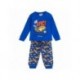 Pijama longo azul Hot Wheels para crianças
