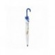 Guarda-chuva manual POE bolha Real Madrid branco e azul