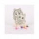 Figuras de madeira para colorir de Gabby's Dollhouse com tintas e pincel