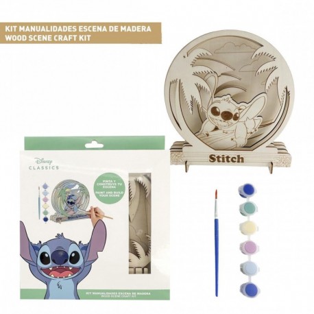 Kit de bricolage en bois à colorier Stitch
