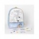 Mochila DIY Bluey con rotuladores y pegatinas