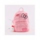 Mochila rosa Hello Kitty com charm e detalhes bordados