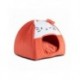 Cueva cama para perro rojo Hello Kitty