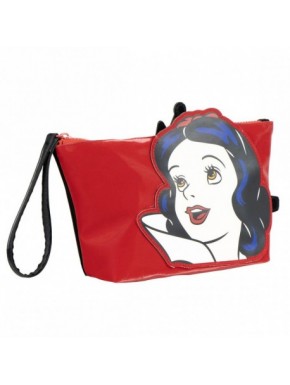 Trousse de toilette Disney Méchantes noire et rouge avec fermeture éclair