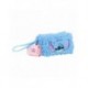 Trousse de toilette bleue Stitch en matière polaire