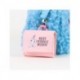 Trousse de toilette bleue Stitch en matière polaire