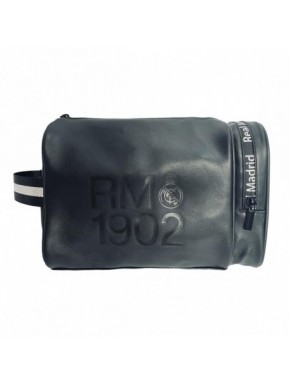 Neceser negro Real Madrid con inscripción RM 1902