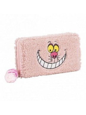 Portefeuille Disney Alice rose avec design du Chat de Cheshire