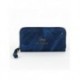 Cartera de polipiel azul de Stitch con grabado y cremallera