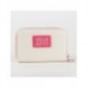 Porte-monnaie en similicuir Hello Kitty rose avec nœud et plaque
