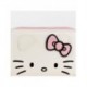 Porte-monnaie en similicuir Hello Kitty rose avec nœud et plaque