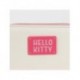 Porte-monnaie en similicuir Hello Kitty rose avec nœud et plaque
