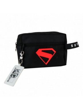 Neceser negro de Superman con logotipo rojo