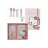Set de Papeterie Hello Kitty - Inclut Carnet et Clips