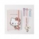 Set de papeterie Hello Kitty avec carnet et clips
