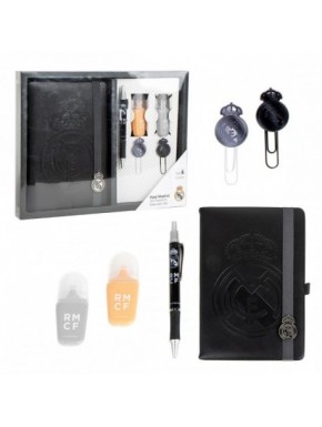 Set de papeterie du Real Madrid avec carnet et stylo