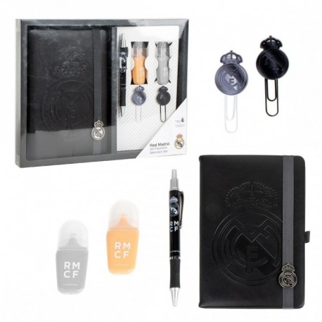 Set de papeterie du Real Madrid avec carnet et stylo