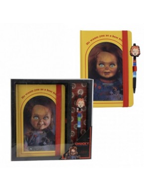 Ensemble de papeterie Chucky avec carnet et stylo