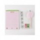 Set de papeterie Wicked avec bloc-notes, stylo et trombones