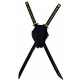 Conjunto de Katanas Deadpool Réplica 1:1 com Mochila