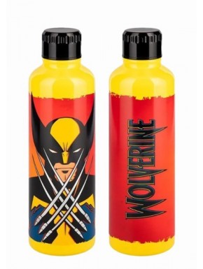 Botella metálica amarilla de Wolverine X-Men 500 ml