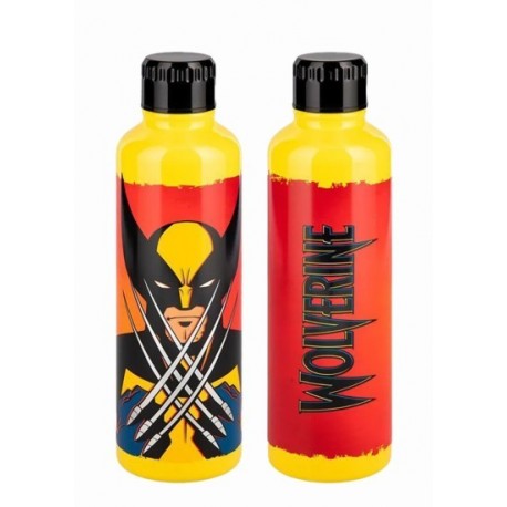 Garrafa metálica amarela Wolverine X-Men 500 ml