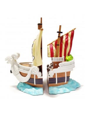 Sujetalibros One Piece Netflix de resina con diseño de barco