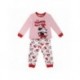 Pyjama long rose Minnie Mouse pour filles